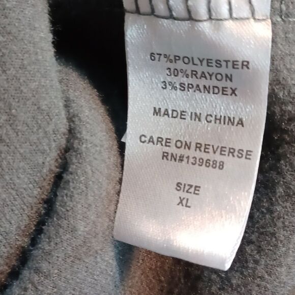 Ocean Current Blue Men's Atheleisure Lite Fleece Hoodie‎ Jacket  XL - Picture 6 of 7